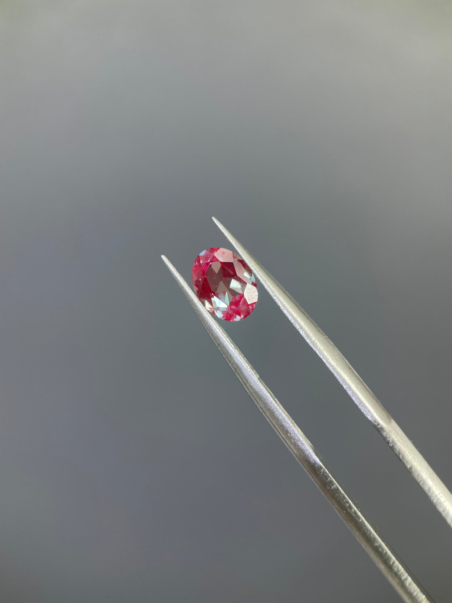 1.3 ct Oval Cut Lab Alexandrite Gemstone