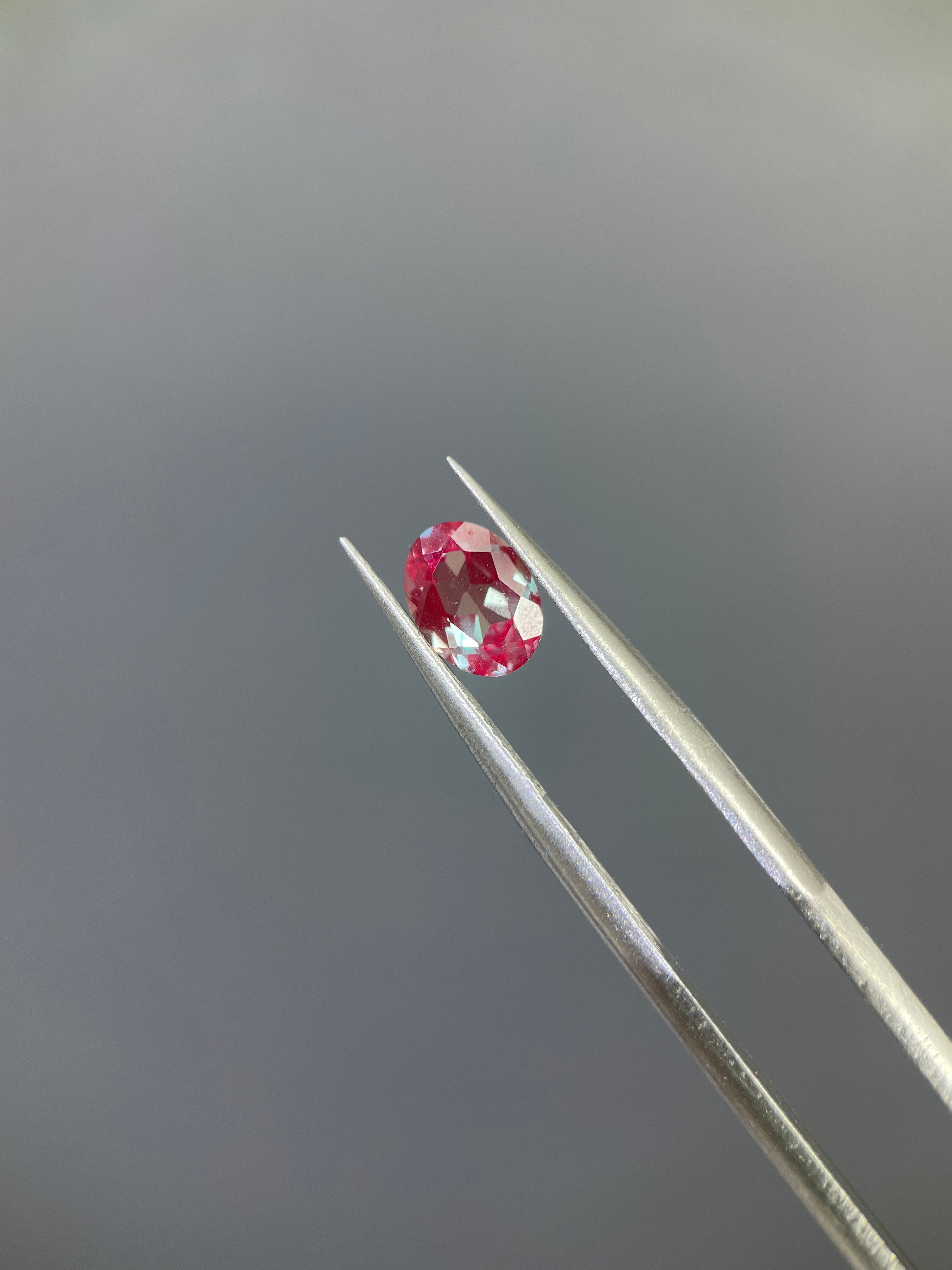 1.3 ct Oval Cut Lab Alexandrite Gemstone