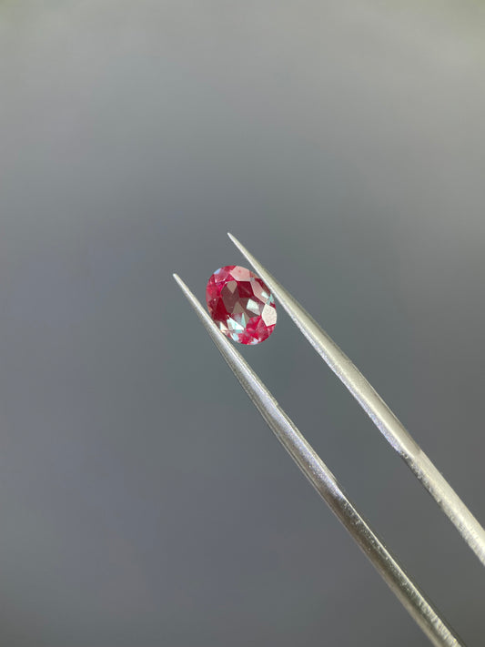1.3 ct Oval Cut Lab Alexandrite Gemstone