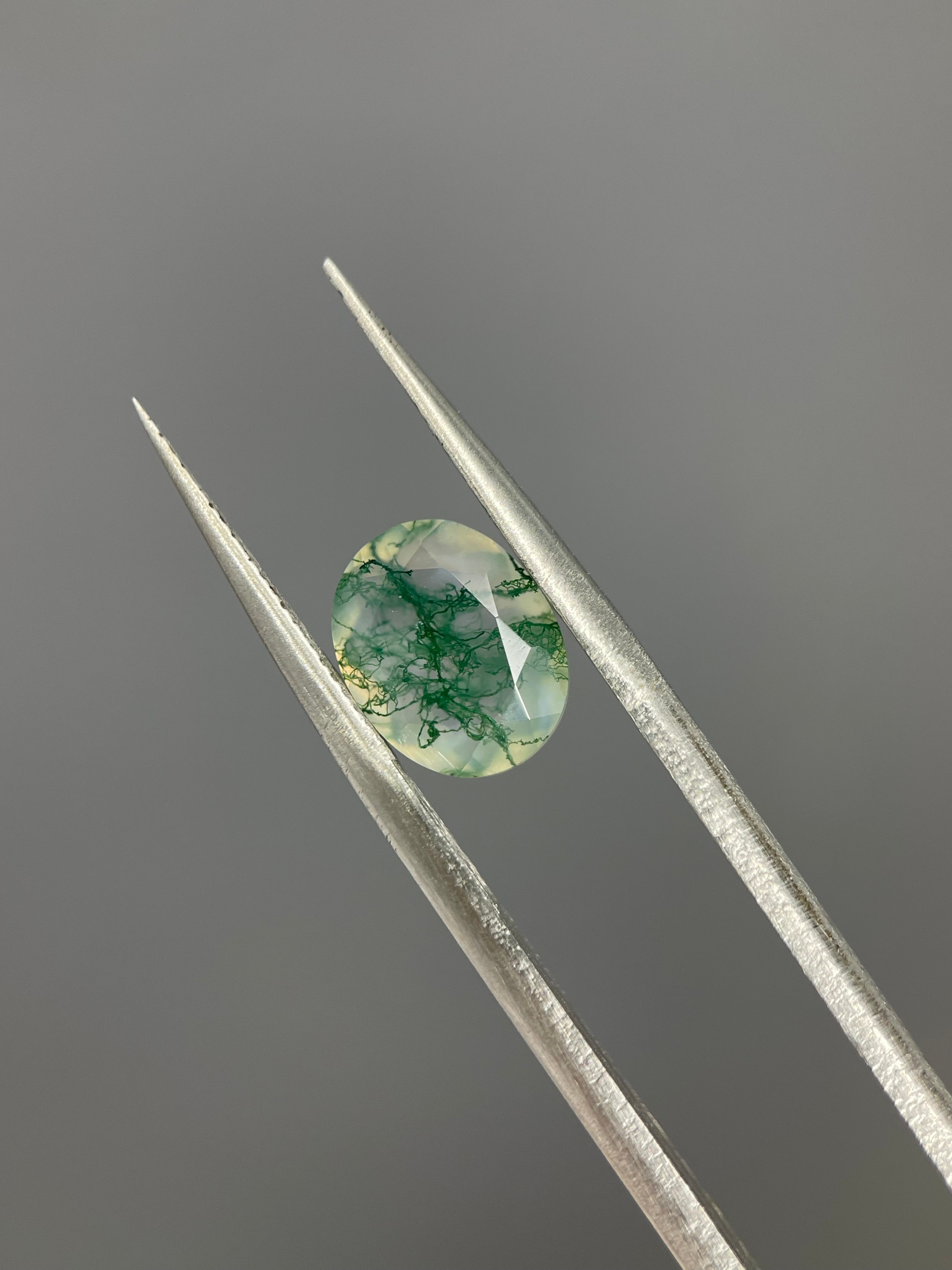 2.20ct Oval Cut Moss Agate Gemstone