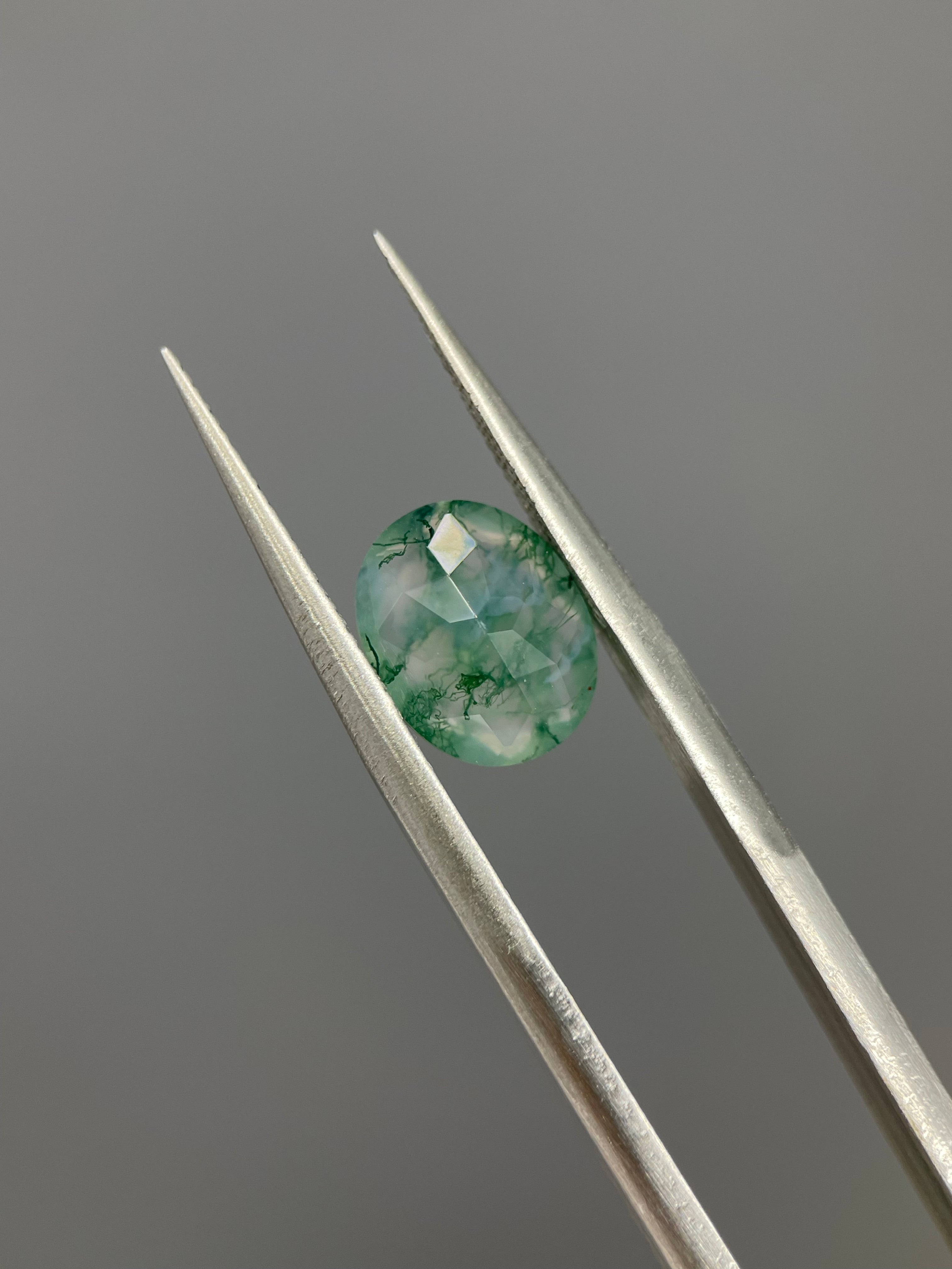 2.20ct Oval Cut Moss Agate Gemstone