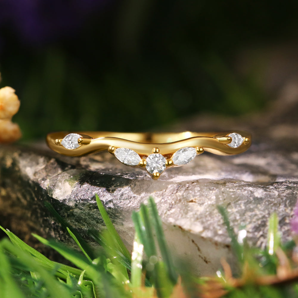 1.81 ct Princess Cut Lab Emerald Engagement Ring Leaf Branch Nature Inspired Bridal Ring Set