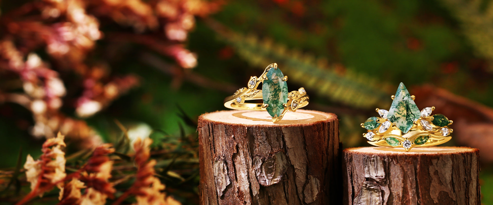 Moss Agate Ring