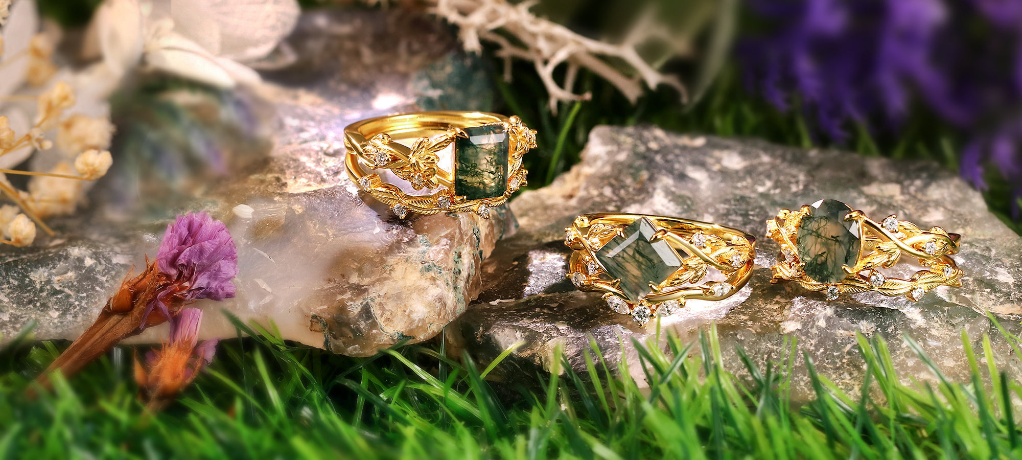 How to Care for Your Moss Agate Engagement Ring
