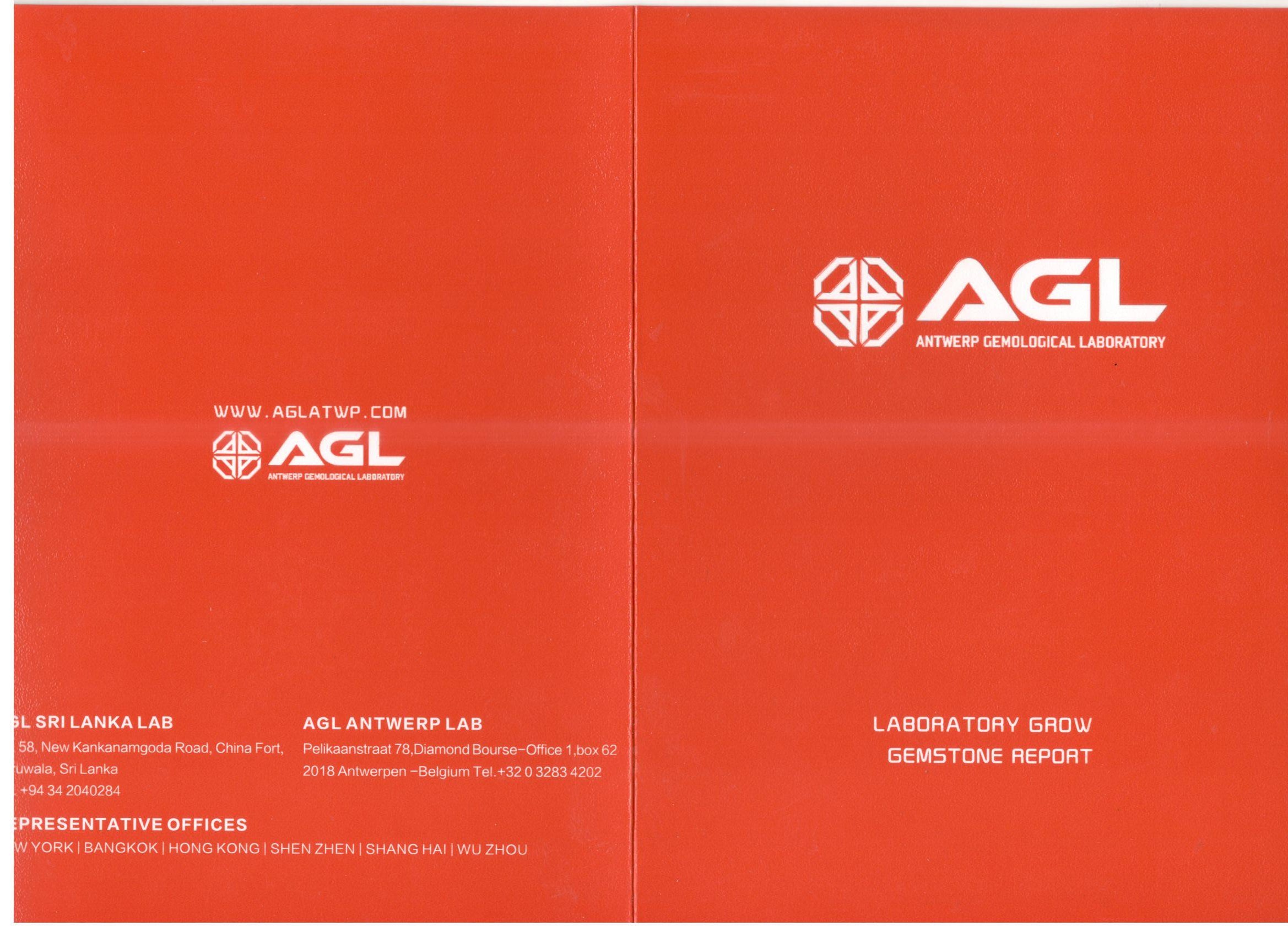 AGL Gemstone Certificate