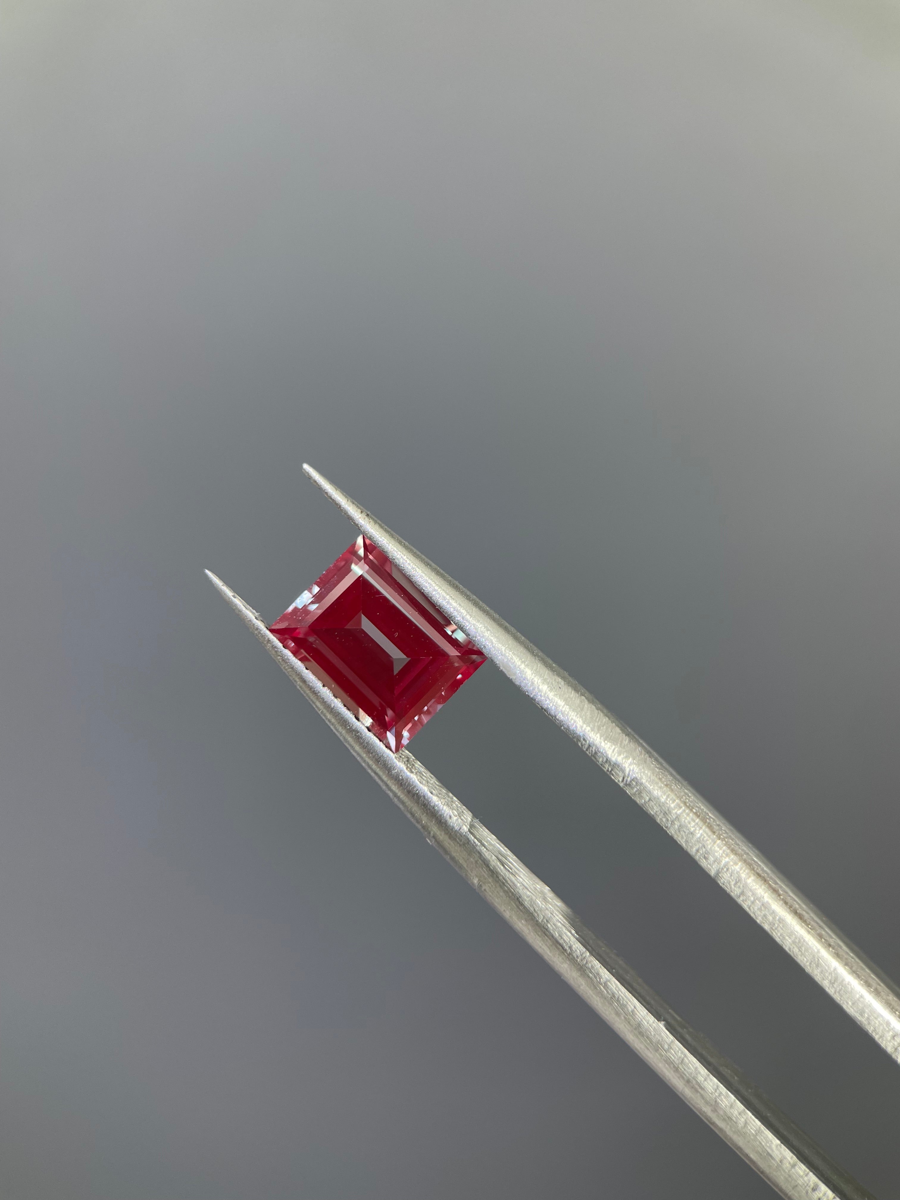 1.2 ct Emerald Cut Lab Alexandrite Gemstone