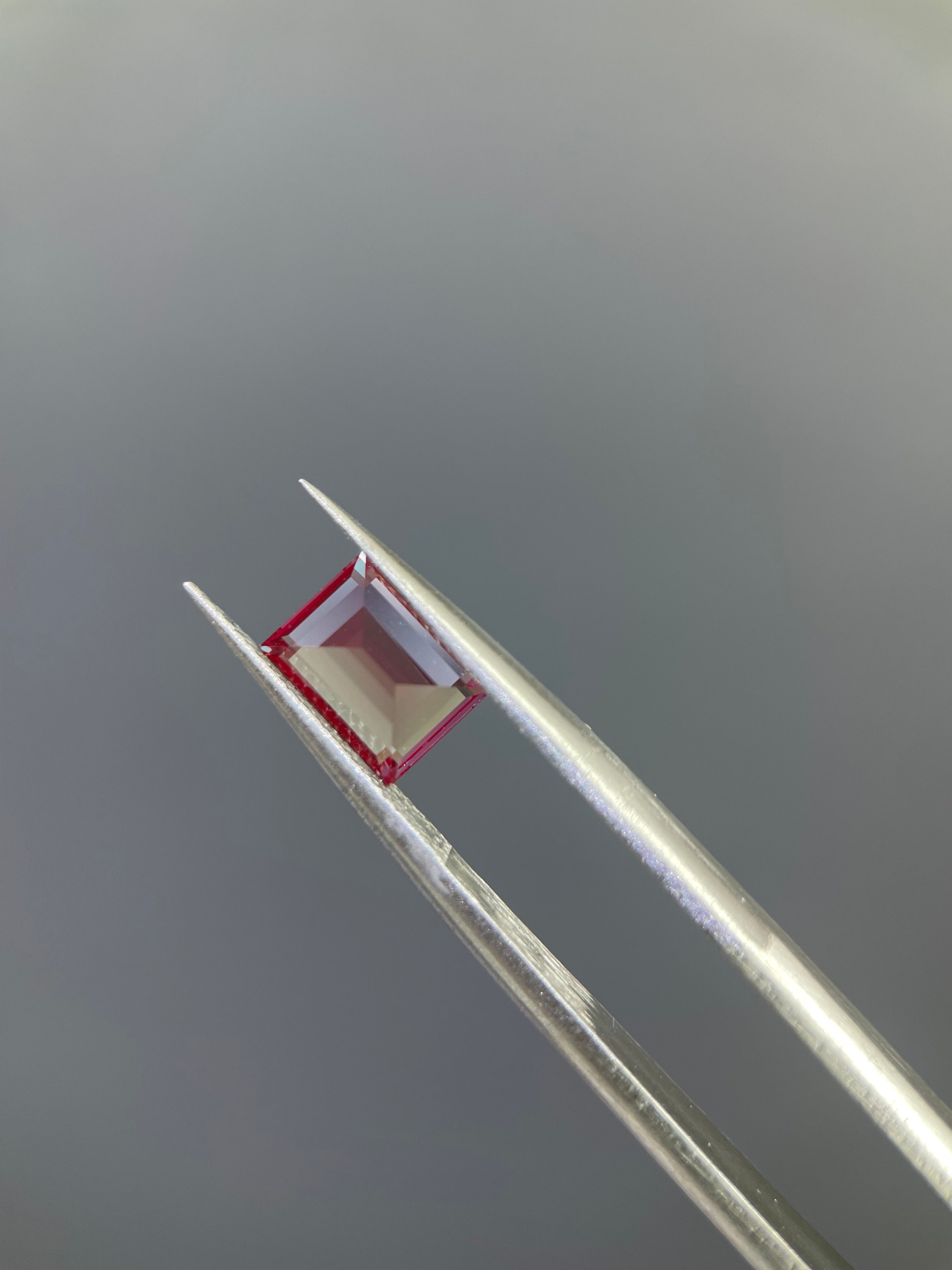 1.2 ct Emerald Cut Lab Alexandrite Gemstone