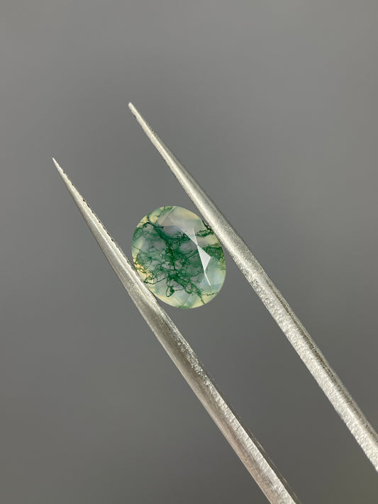 2.20ct Oval Cut Moss Agate Gemstone