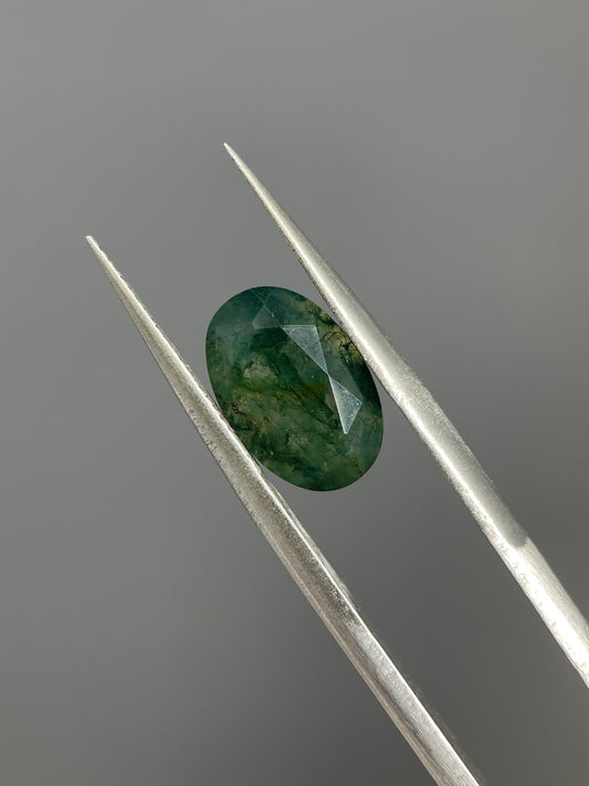 2.90ct Oval Cut Moss Agate Gemstone