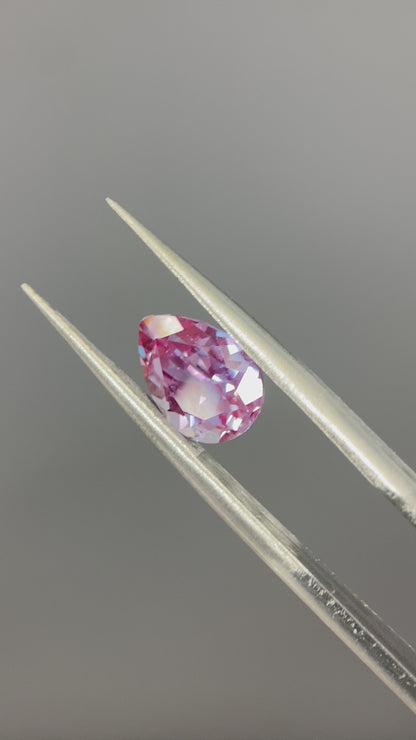 2.65 ct Pear Cut Lab Alexandrite Gemstone