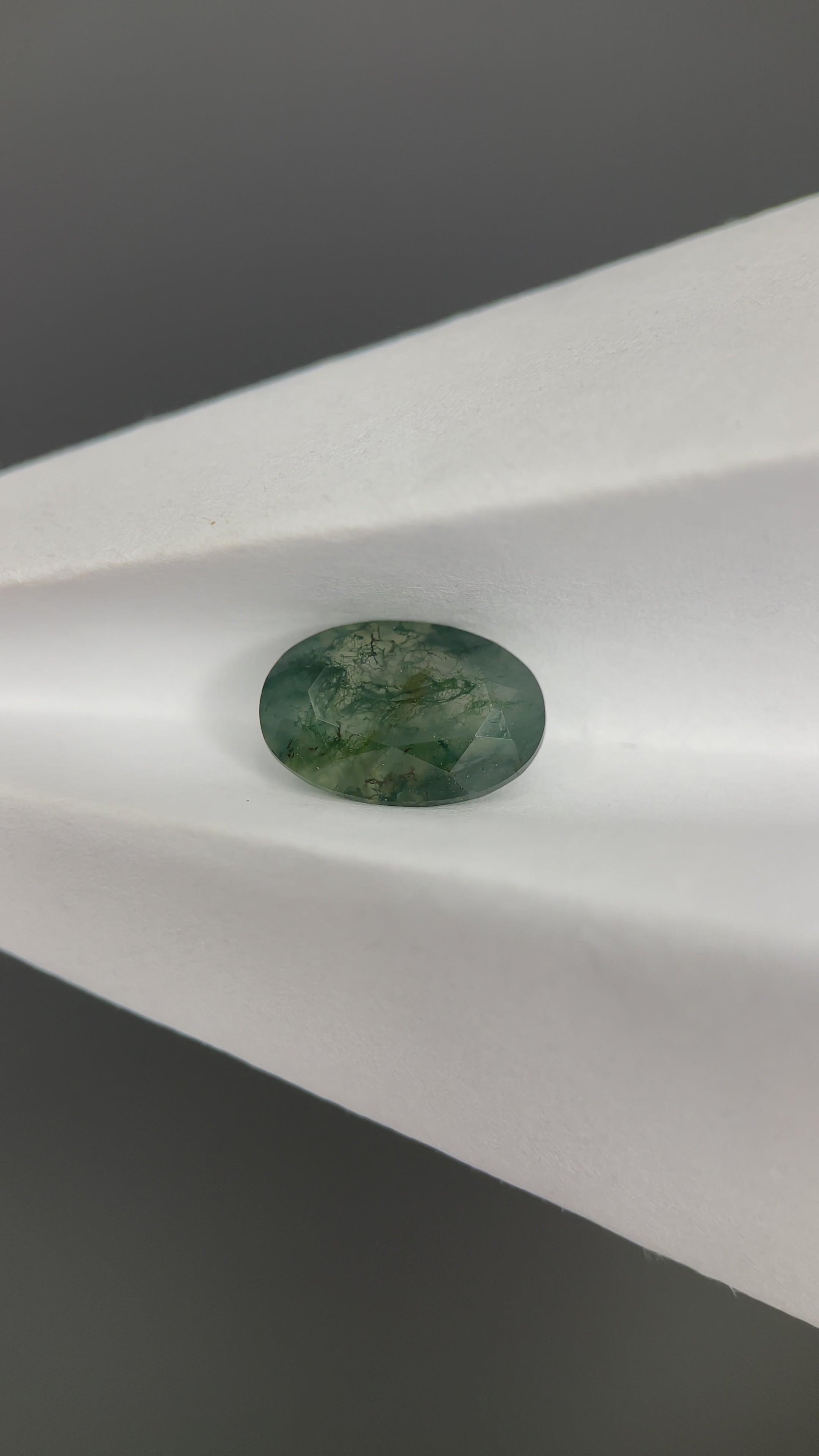 2.90ct Oval Cut Moss Agate Gemstone
