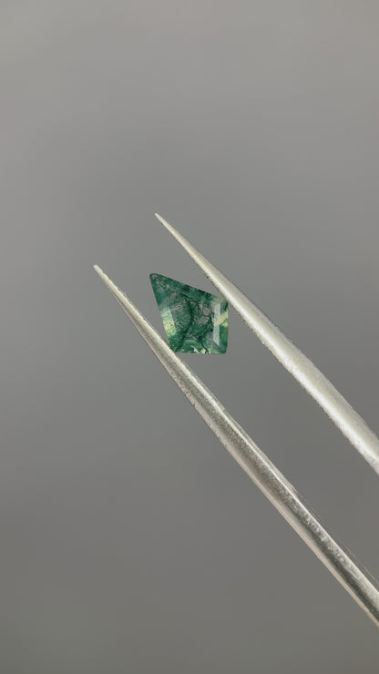 0.65ct Kite Cut Moss Agate Gemstone