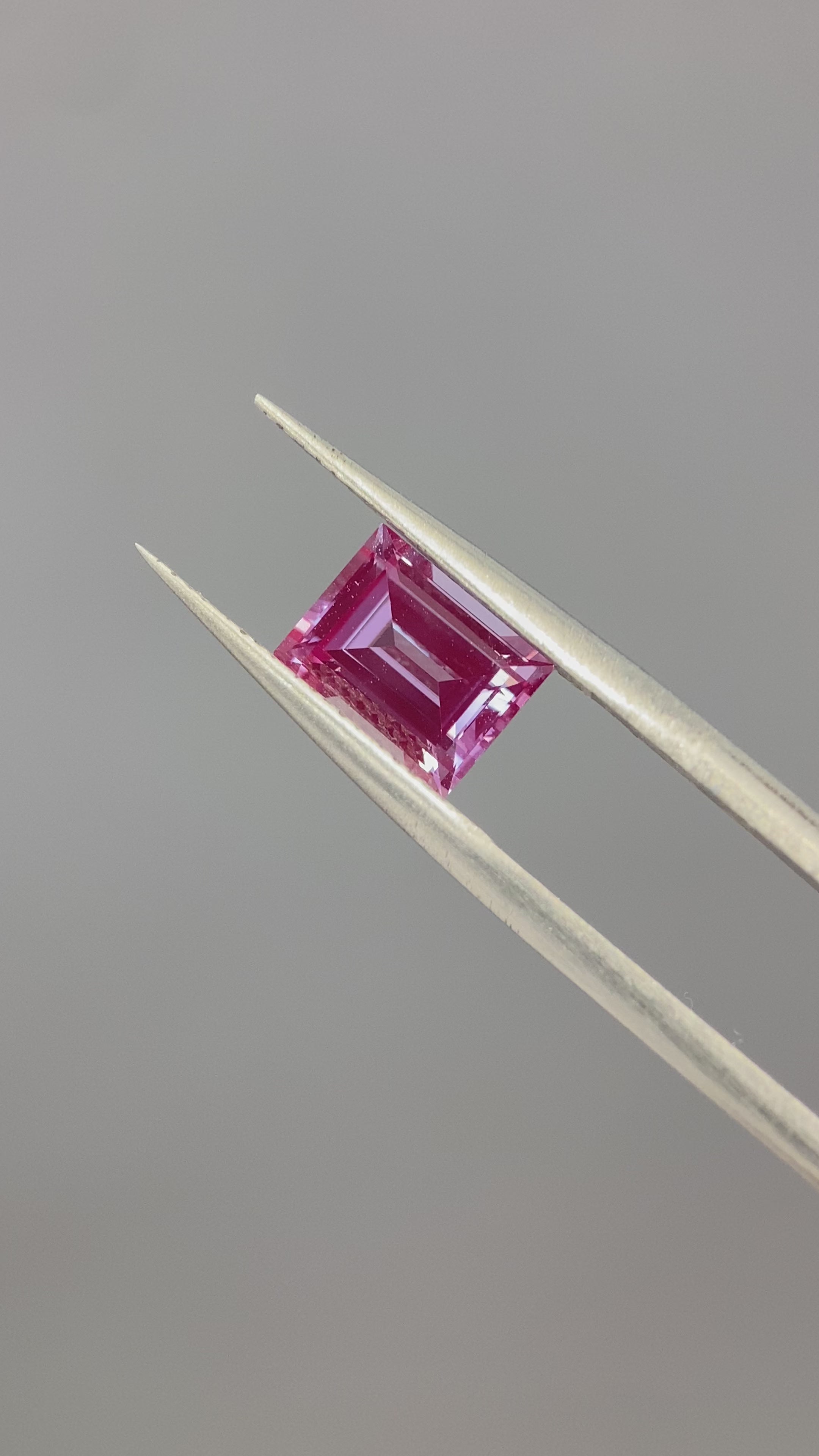 1.2 ct Emerald Cut Lab Alexandrite Gemstone