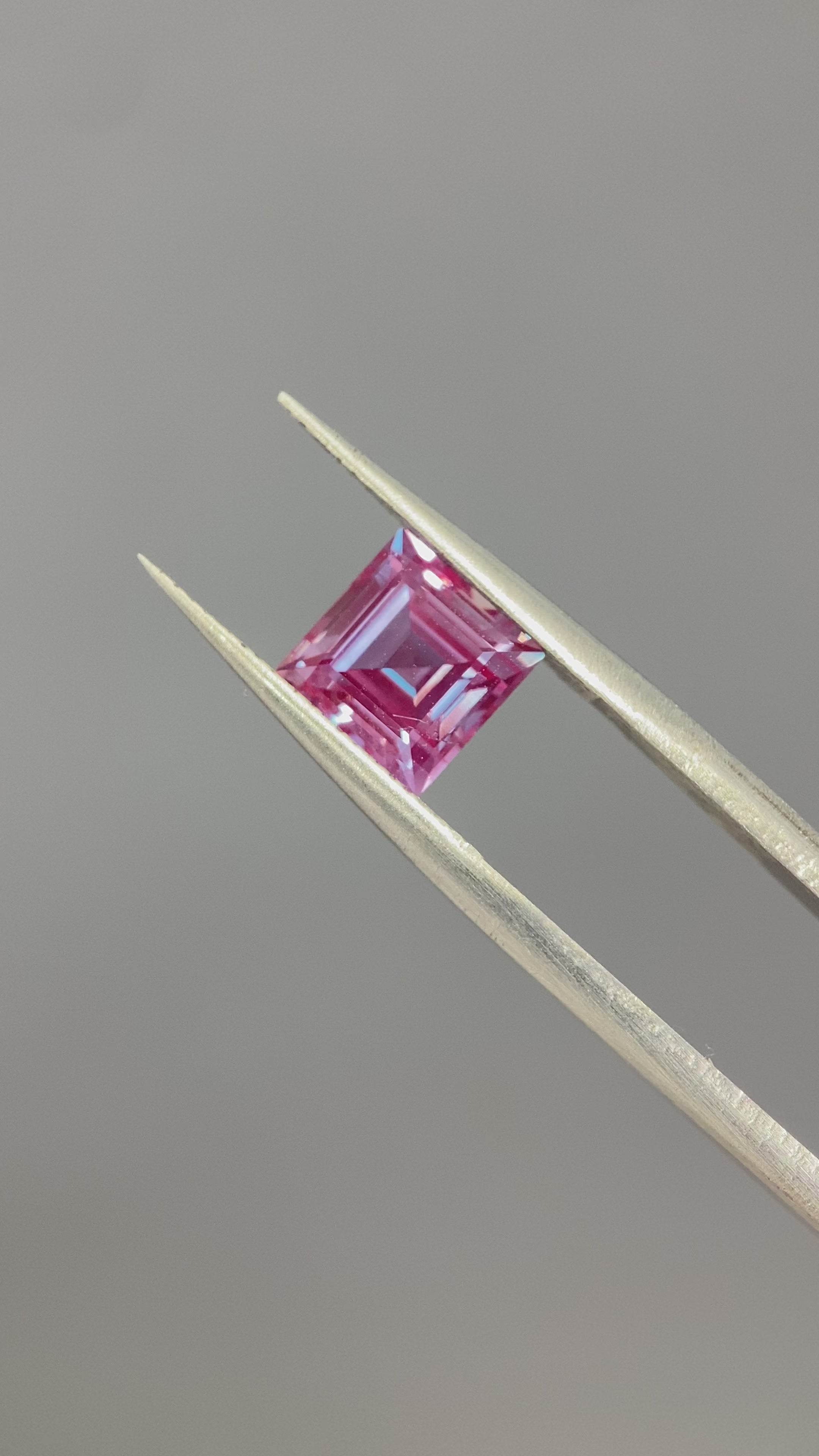 2.2 ct Emerald Cut Lab Alexandrite Gemstone