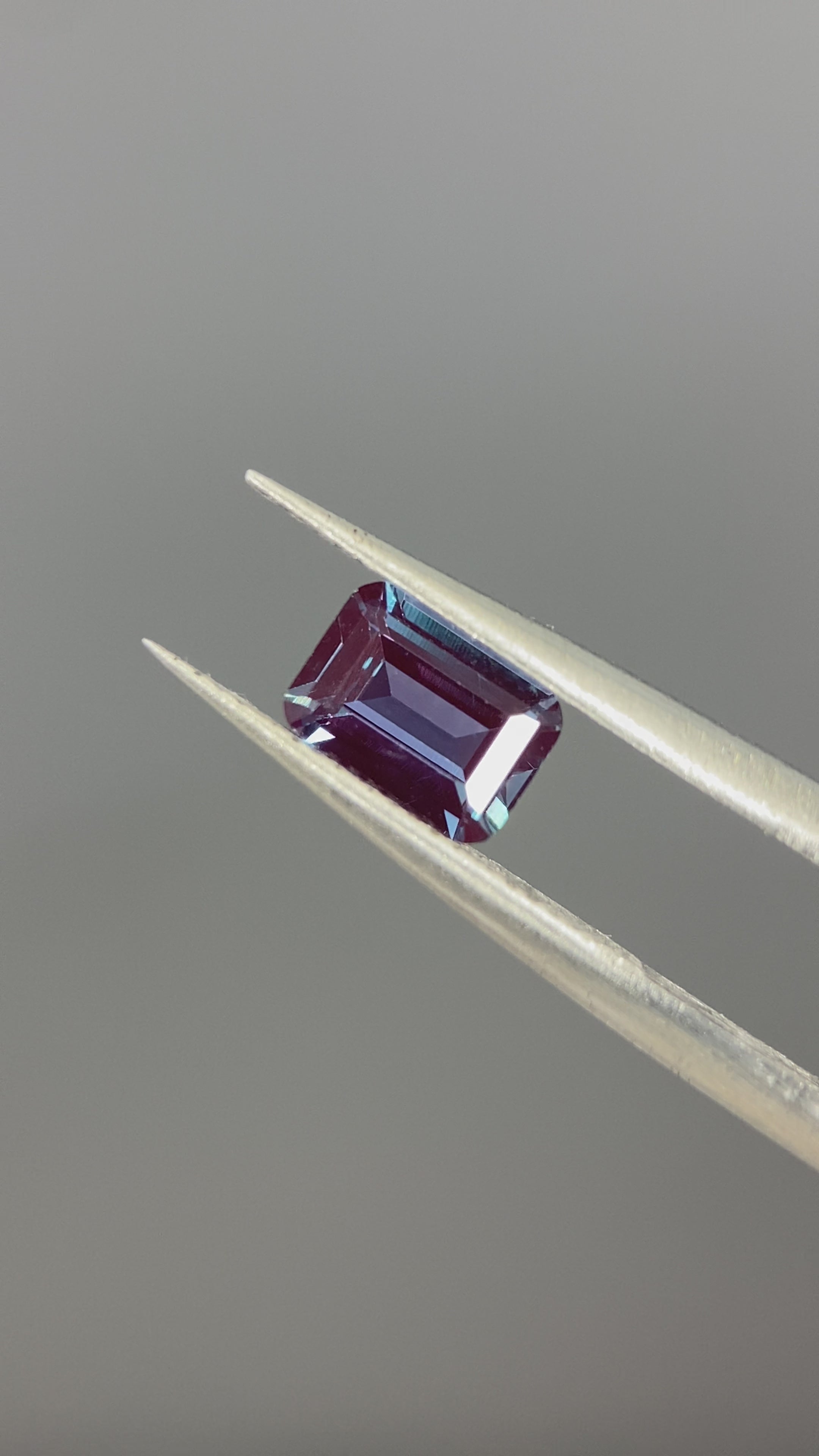 1.9 ct Emerald Cut Lab Alexandrite Gemstone